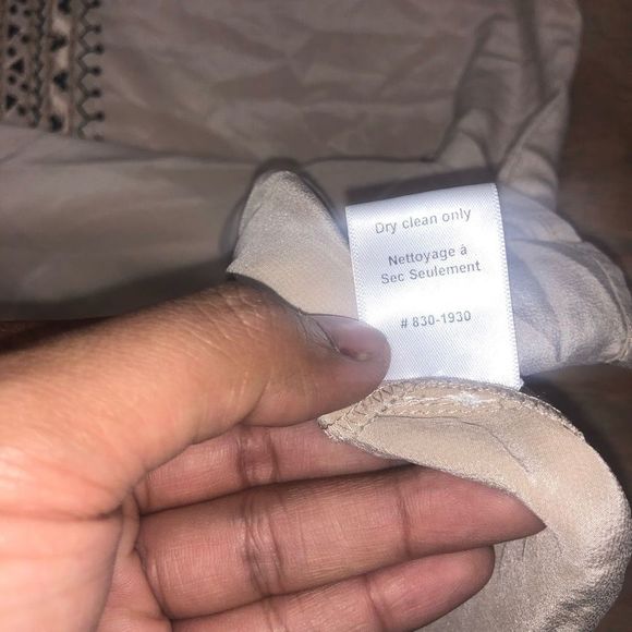 NANETTE LEPORE Beaded Blouse Silk Tan Black Bohemian Top*, Sz Large, MSRP $298 - Picture 7 of 10